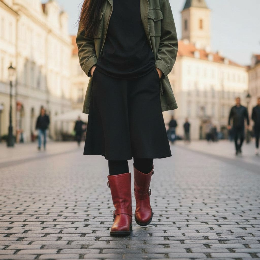 Italian Heritage: The Antique Burgundy Buckle Masterpiece