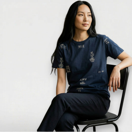 Graphic Illusion: The Embroidered-Look Statement Tee