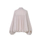 GRACEFUL SILHOUETTE & AIRY ELEGANCE: ZIP-UP BLOUSE JACKET
