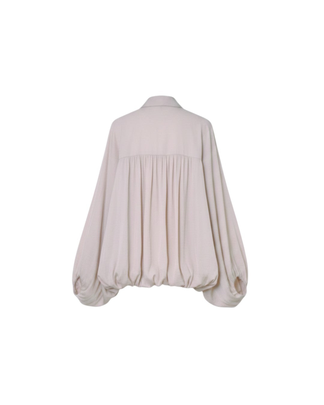 GRACEFUL SILHOUETTE & AIRY ELEGANCE: ZIP-UP BLOUSE JACKET