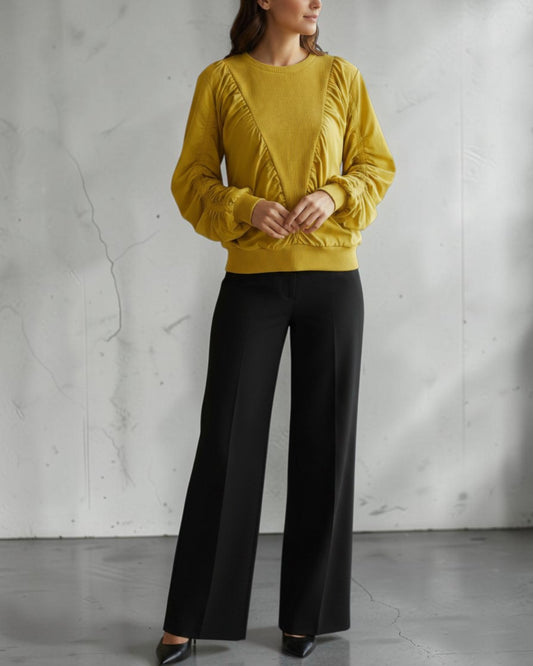 DRAMATIC GATHERED SILHOUETTE: GATHERED SLEEVE TOPS
