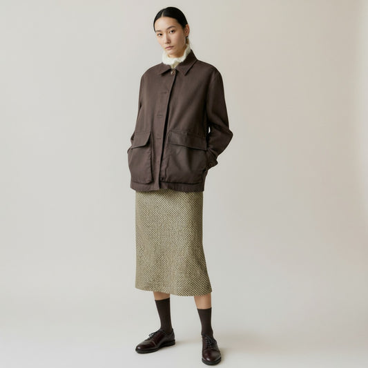 The Urban Tapestry: Italian Wool in Plaid Harmony