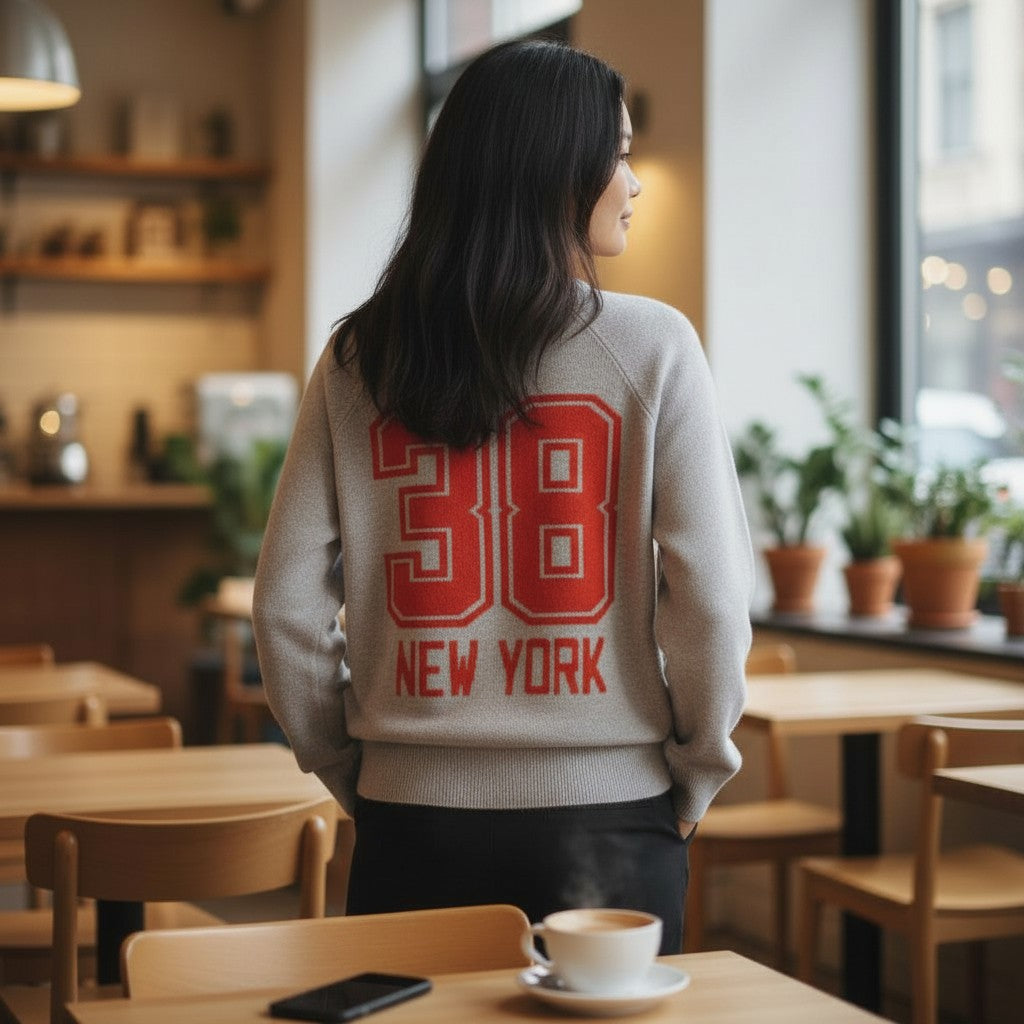 The Quiet Luxury: Cashmere 100% Back-Detail Sweater