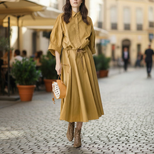 Airy Urbanity: The Grosgrain Ribbon Poplin Blouse