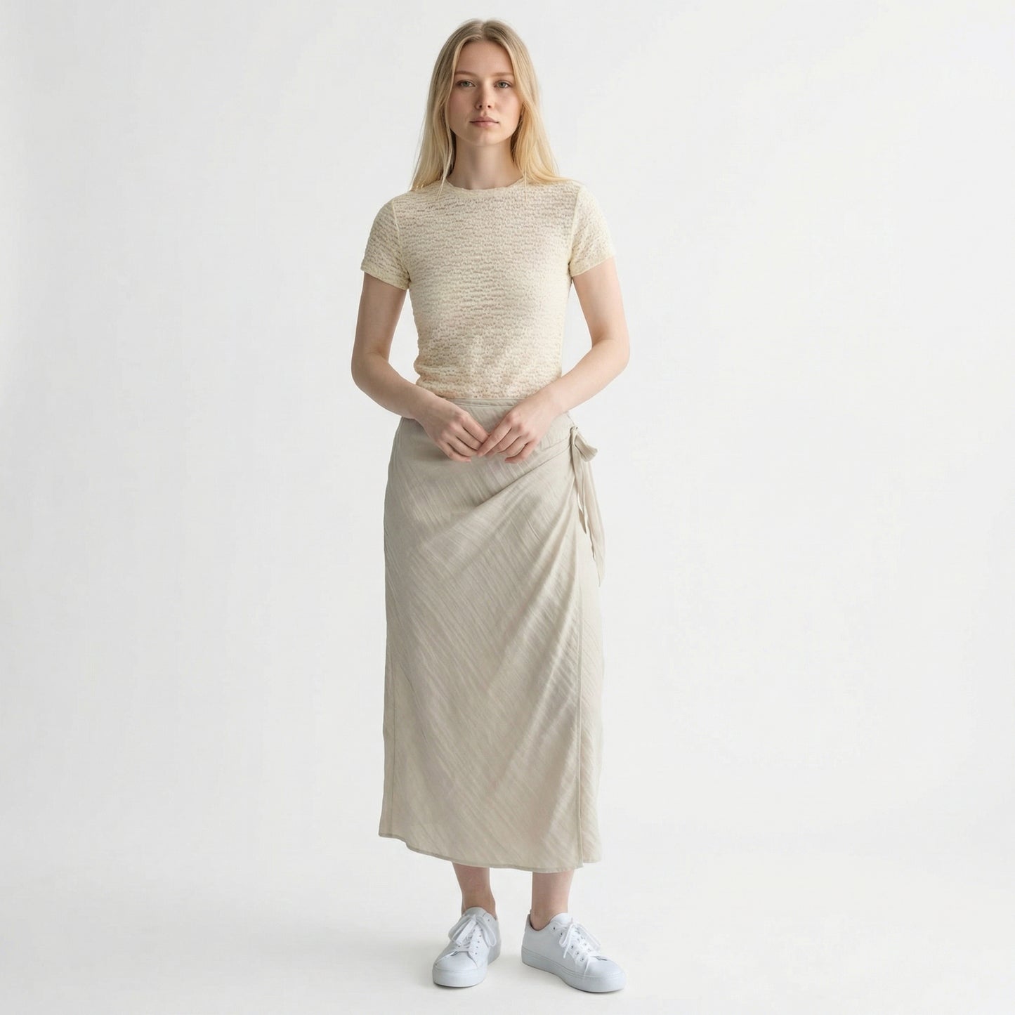 Ethereal Flora: The Open-Work Lace Tee