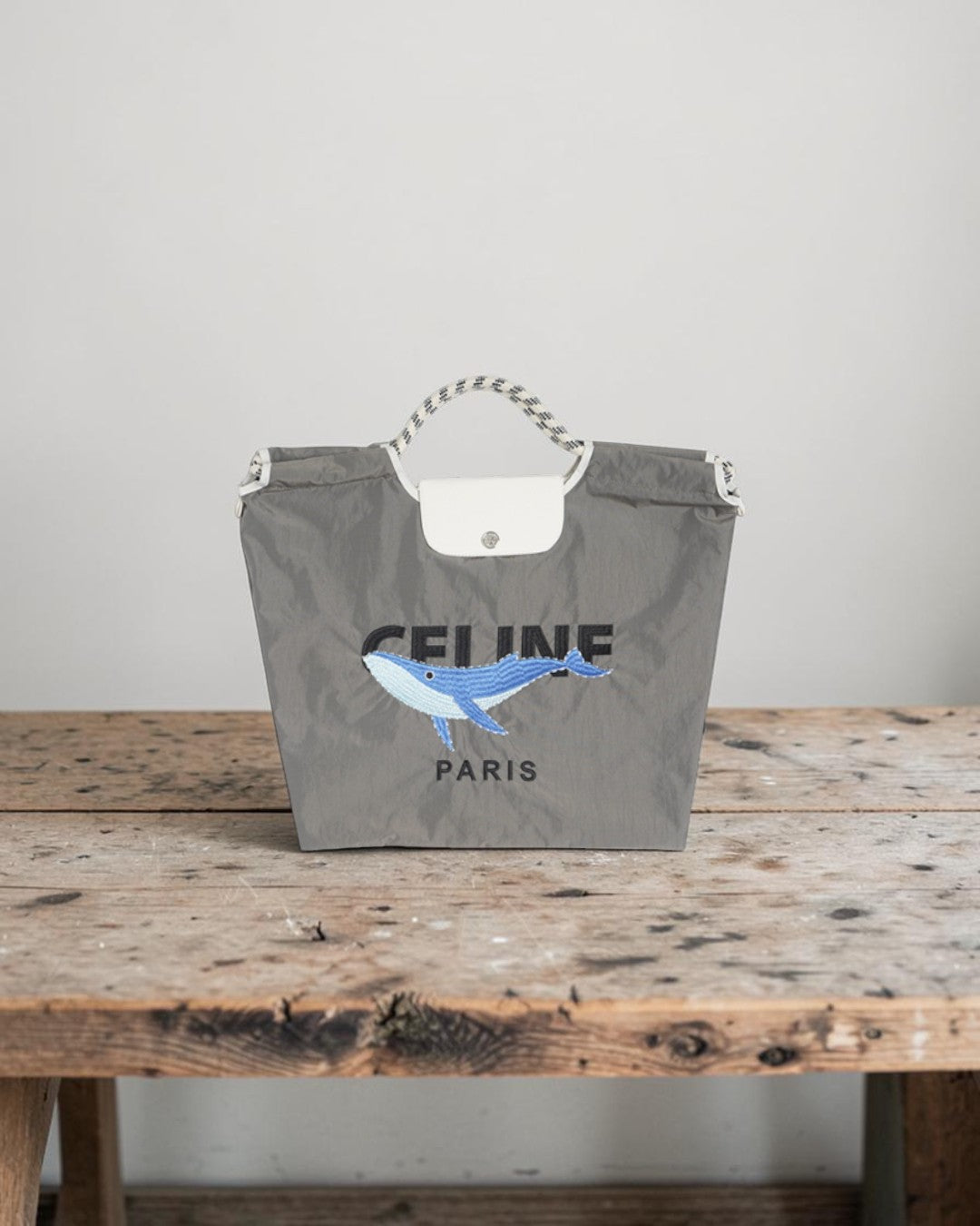 CHIC OCÉAN PARIS: THE WHALE EMBROIDERY TOTE
